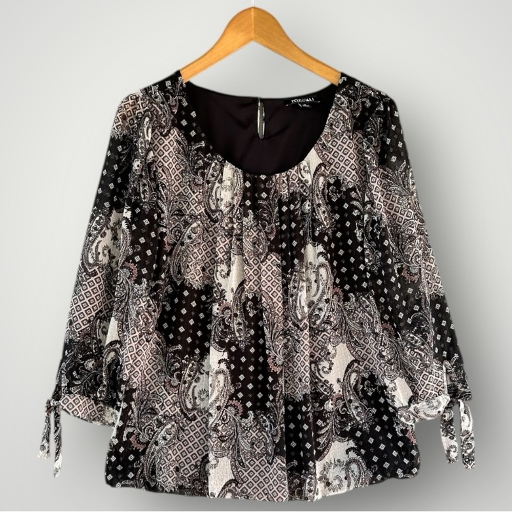 Roz Ali top blouse shirt size M
